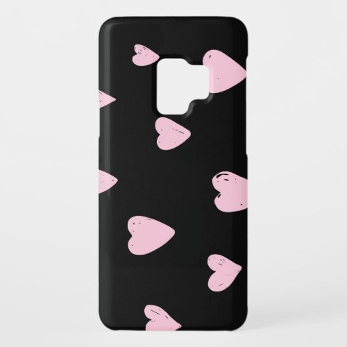 Valentine Pink Hearts Vintage Love Case_Mate Samsung Galaxy S9 Case
