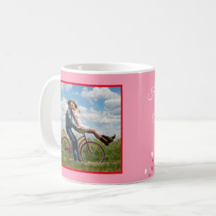 Valentine Pink Personalize PHOTO TEMPLATE Gift Coffee Mug