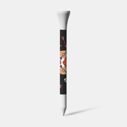 Valentine Pitbull Dog XOXO Love Design Golf Tees