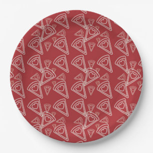 Valentine Pizza Party paper goods Plates