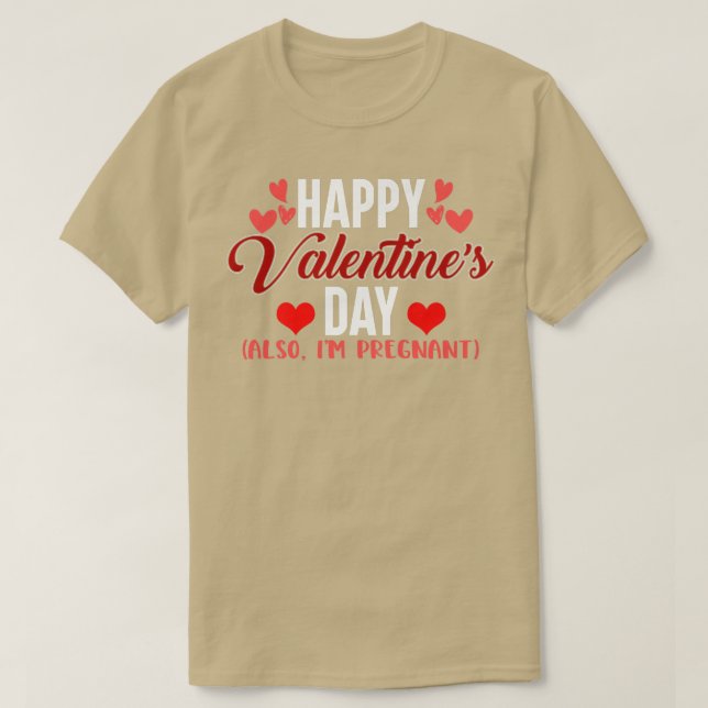 Valentine Pregnancy Announcement Mother To Be Desi T-Shirt (Design Front)