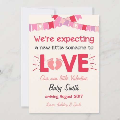 Valentine Pregnancy Announcement Reveal Love Creme