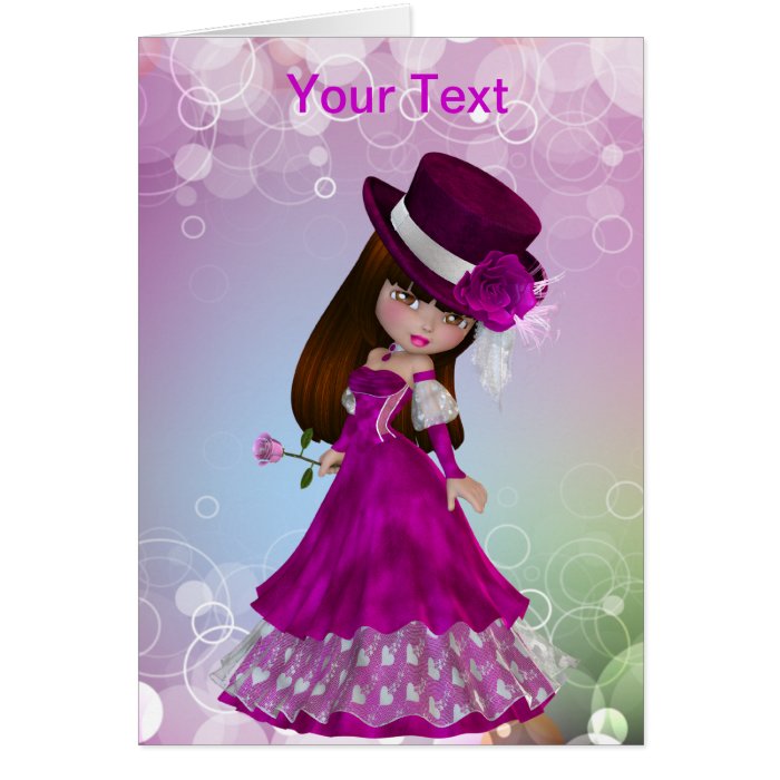 Valentine Princess Greeting Card