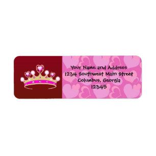 Valentine Princess Label