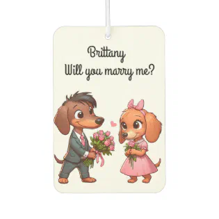Valentine Proposal Air Freshener