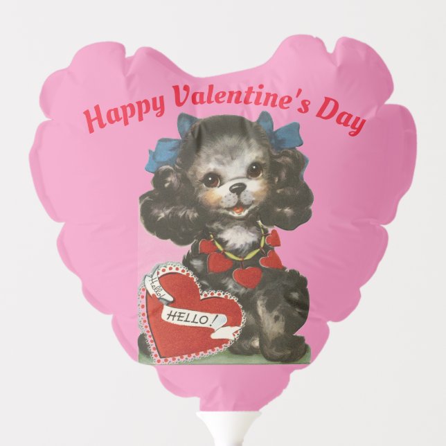 Valentine Pup Balloon (Front)