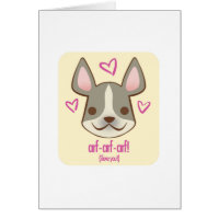 Valentine Pups - Frenchie: card