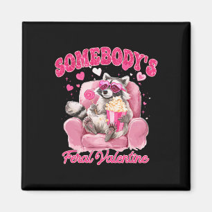 Valentine Raccoon Heart Gles Lollipop Somebody's F Magnet