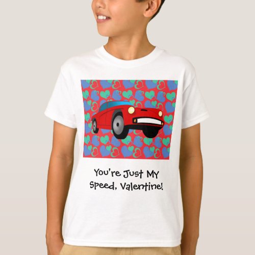 Valentine Race Car T_Shirt