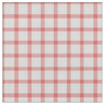 Valentine Red and white windowpane Plaid Gingham Fabric