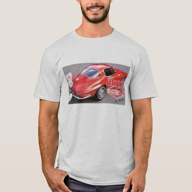 Valentine Red Corvette Classic T-Shirt (Front)