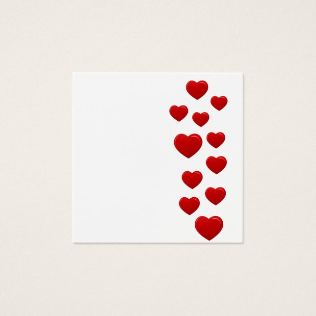 Valentine Red Hearts – Romantic Heart Pattern  (Front)