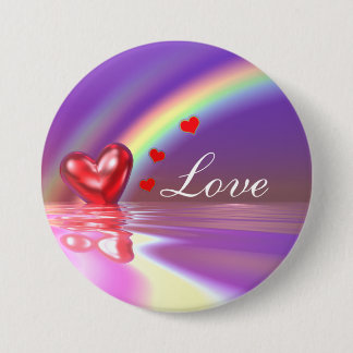 Valentine Reflections Pinback Button
