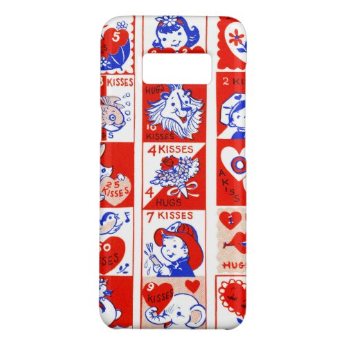 Valentine Retro Love Hugs Cute Pattern Case_Mate Samsung Galaxy S8 Case