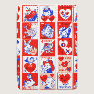 Valentine Retro Love Hugs Cute Pattern iPad Pro Cover