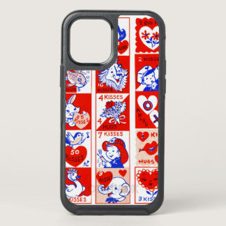 Valentine Retro Love Hugs Cute Pattern OtterBox Symmetry iPhone 12 Case