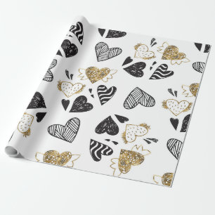 Valentine Romantic Love Seamless Pattern (2) Wrapping Paper