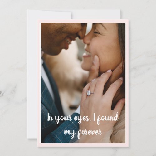 Valentine Romantic Personalized Photo Card
