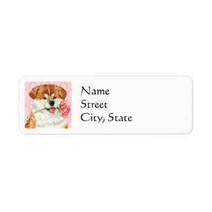 Valentine Rose Akita Label