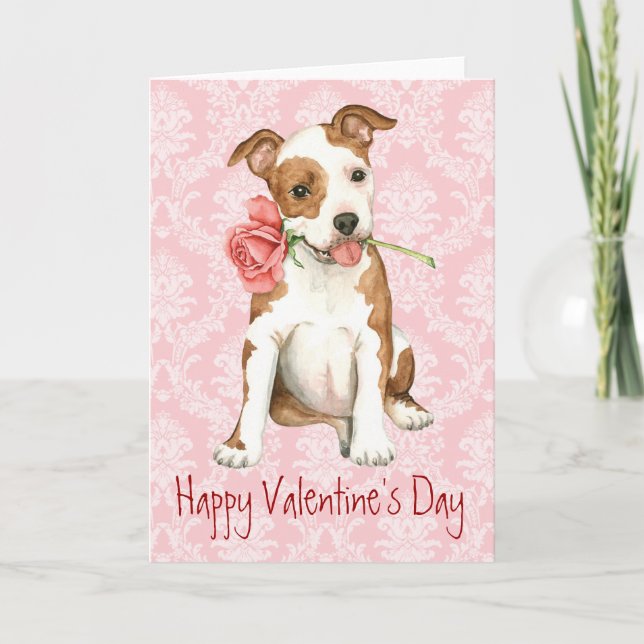 Valentine Rose Am Staff Holiday Card (Front)