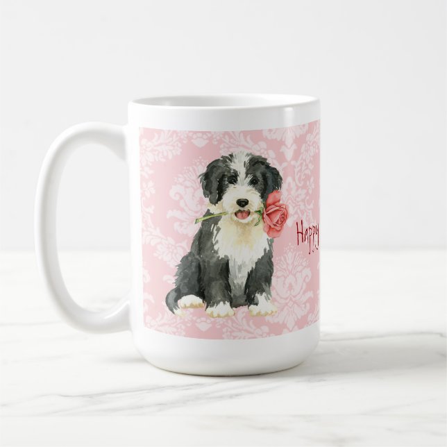 Valentine Rose Beardie Coffee Mug (Left)