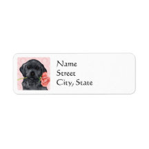 Valentine Rose Black Lab