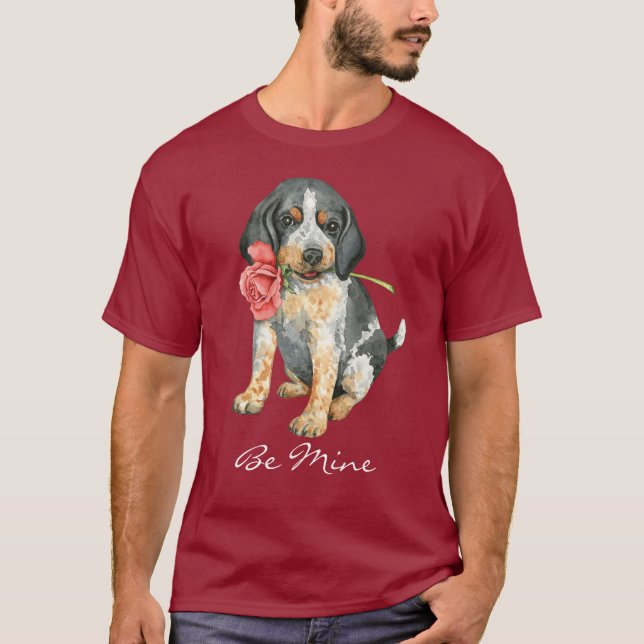 Valentine Rose Bluetick T-Shirt (Front)