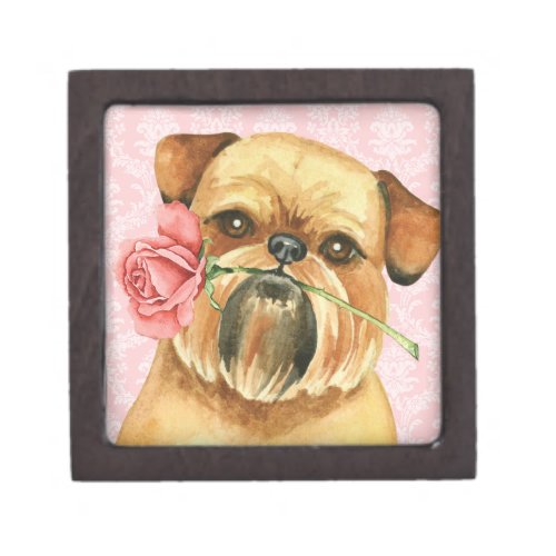 Valentine Rose Brussels Griffon Gift Box