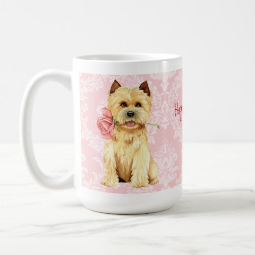 Valentine Rose Cairn Terrier Coffee Mug