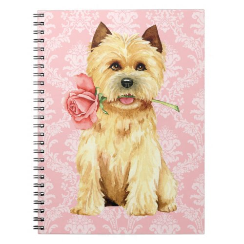 Valentine Rose Cairn Terrier Notebook