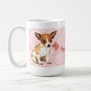Valentine Rose Chihuahua Coffee Mug