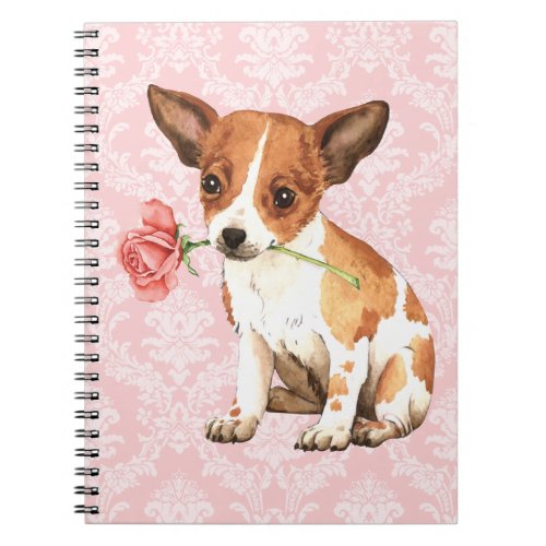 Valentine Rose Chihuahua Notebook