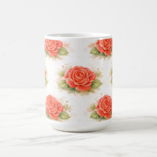 Valentine rose coffee mug