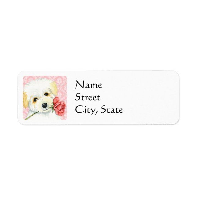Valentine Rose Coton de Tulear Label (Front)