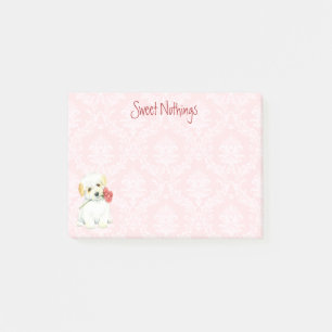 Valentine Rose Coton de Tulear Post-it Notes