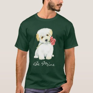 Valentine Rose Coton de Tulear T-Shirt