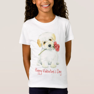 Valentine Rose Coton de Tulear T-Shirt