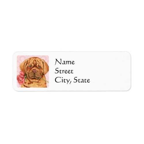 Valentine Rose Dogue de Bordeaux Label