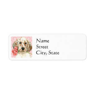 Valentine Rose English Setter Label