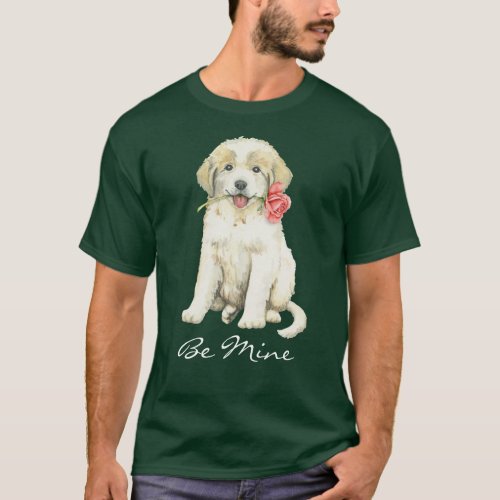 Valentine Rose Great Pyrenees T_Shirt