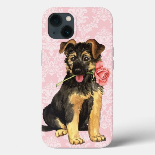 Valentine Rose GSD iPhone 13 Case