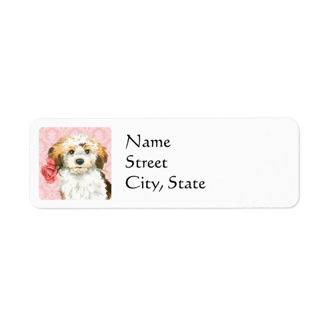Valentine Rose Havanese Label (Front)