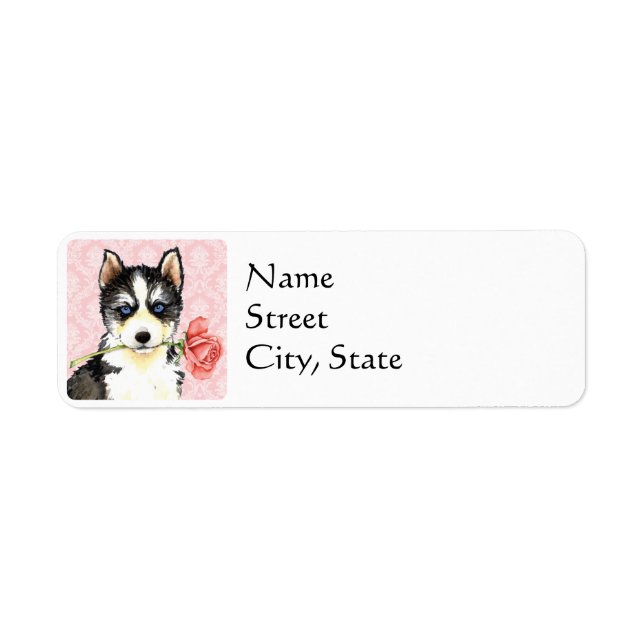 Valentine Rose Husky Label (Front)