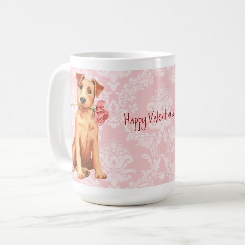 Valentine Rose Irish Terrier Coffee Mug