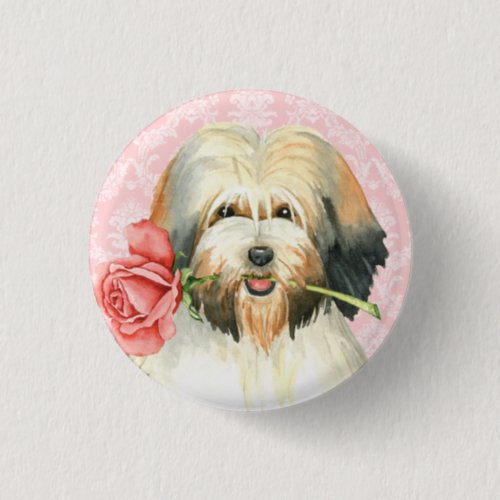 Valentine Rose Lwchen Button