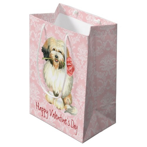 Valentine Rose Lwchen Medium Gift Bag
