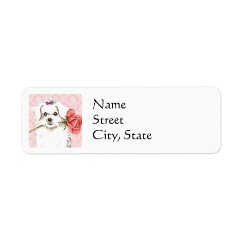 Valentine Rose Maltese Label