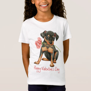 Valentine Rose Min Pin T-Shirt