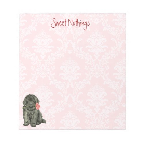 Valentine Rose Newfoundland Notepad