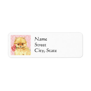 Valentine Rose Pomeranian Label